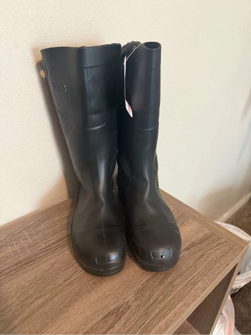 Men's Tall Black Waterproof Work Boots